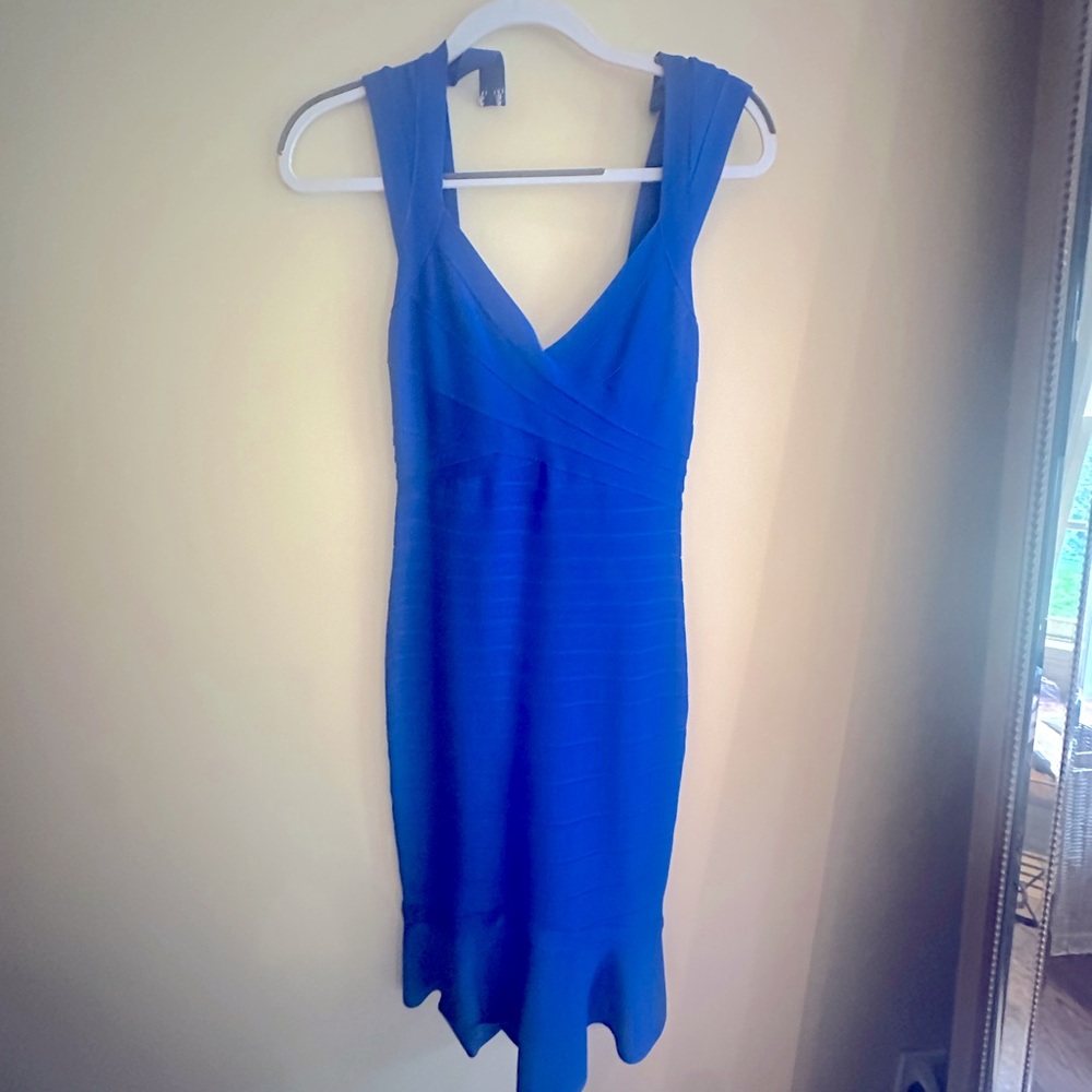 Herve Leger Blue Dress NWT Size M